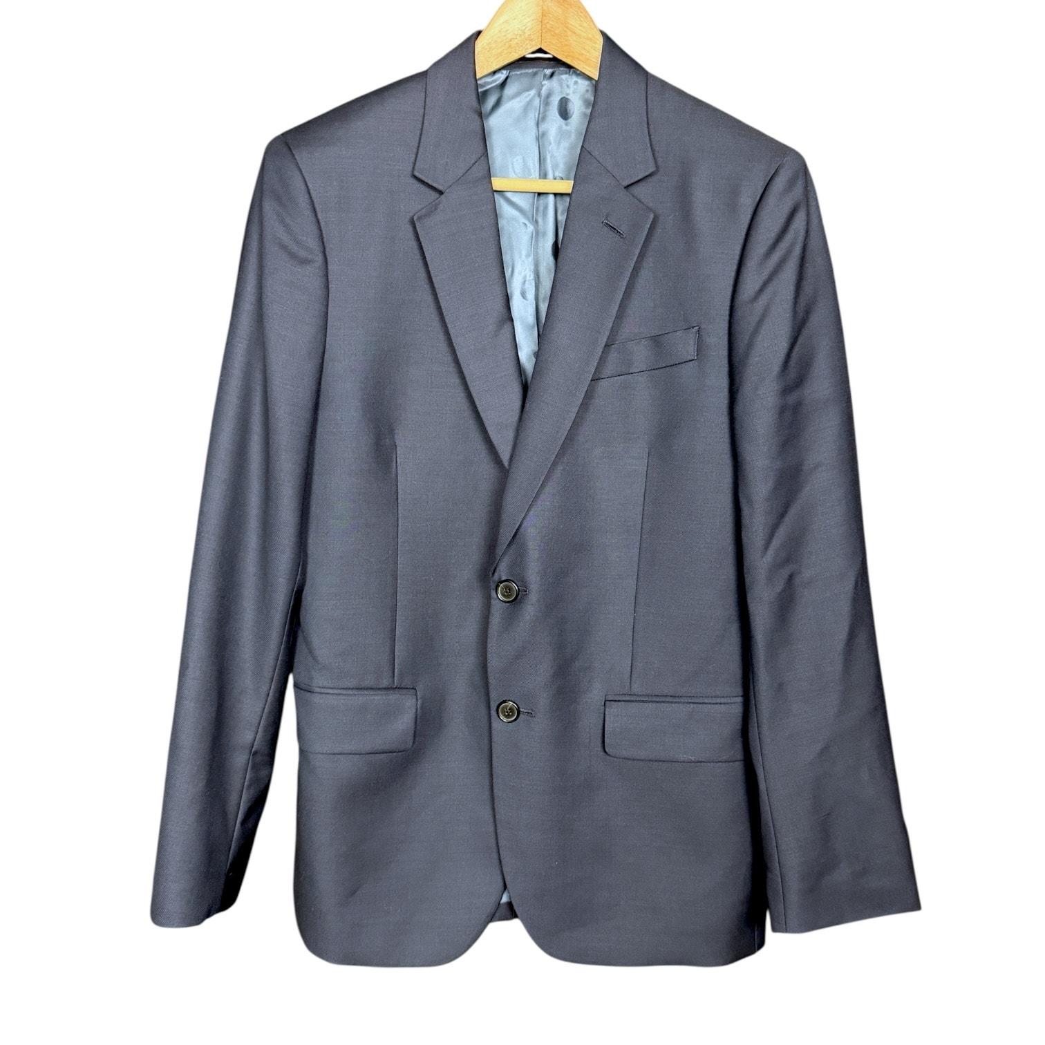 Paul Smith Soho Fit 100% Wool Blazer Jacket 36r Dark Blue Preppy Work Wedding